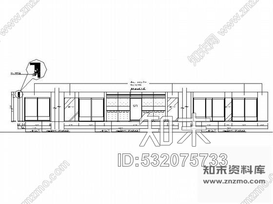 施工图哈尔滨某知名运动品牌零售店室内装修图cad施工图下载【ID:532075733】