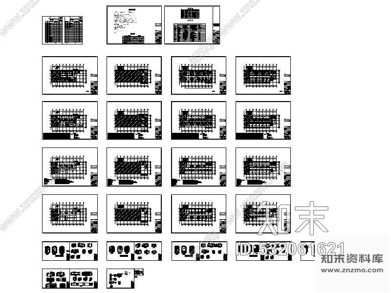 施工图厦门某知名连锁酒店装修图cad施工图下载【ID:532061621】