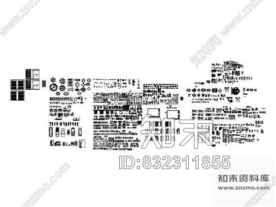 图块/节点CAD综合图块锦集cad施工图下载【ID:832311855】