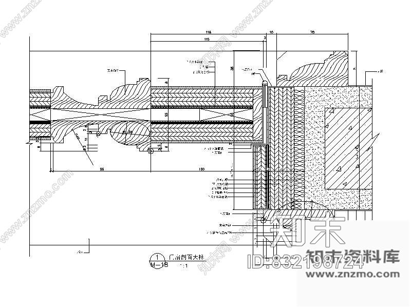 图块/节点主人房双开木门详图cad施工图下载【ID:832198724】