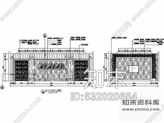 施工图四川某现代中式风格豪华宴会厅装修施工图含效果cad施工图下载【ID:532020654】