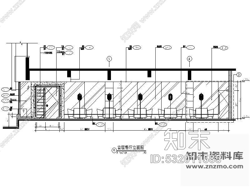 施工图北京某西餐厅装修图(含实景)cad施工图下载【ID:532011585】