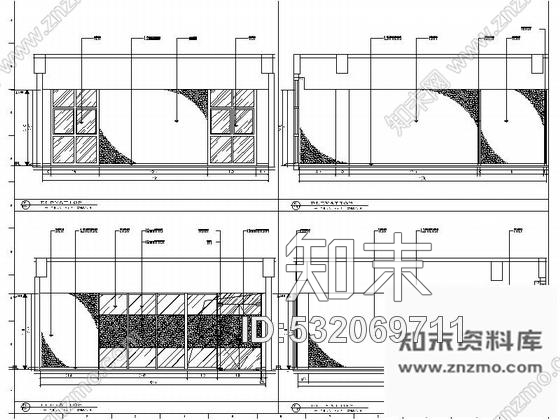 施工图江苏高档现代风格酒店式公寓加售楼处室内装修施工图含效果cad施工图下载【ID:532069711】