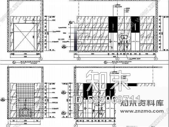 施工图江苏高档现代风格酒店式公寓加售楼处室内装修施工图含效果cad施工图下载【ID:532069711】