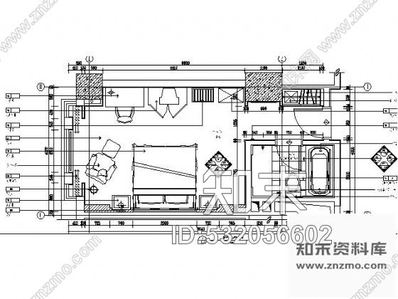 施工图浙江五星酒店四套套房装修图cad施工图下载【ID:532056602】