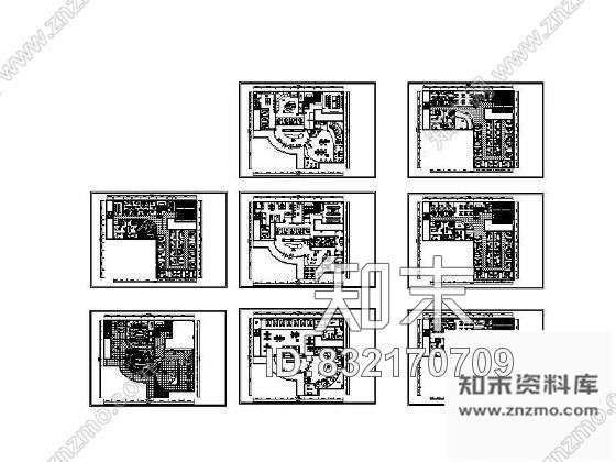 美容院平面设计图cad施工图下载【ID:832170709】