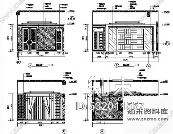 施工图北京知名澳门豆捞店施工图含效果cad施工图下载【ID:532011557】