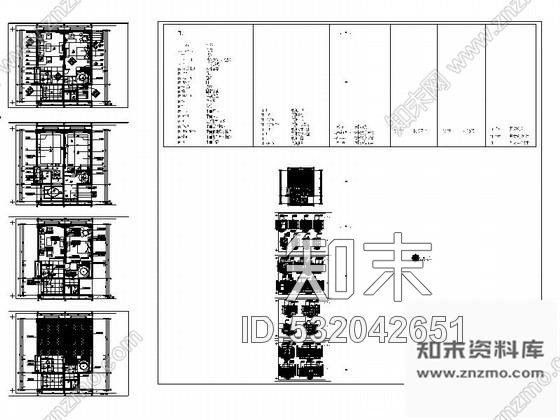 施工图广东某四星酒店豪华套房施工图cad施工图下载【ID:532042651】