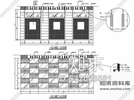 施工图山东某海鲜酒店室内装修施工图cad施工图下载【ID:532003581】