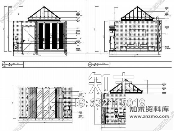 施工图青岛现代时尚计算机软件服务会所室内装修施工图cad施工图下载【ID:632115019】