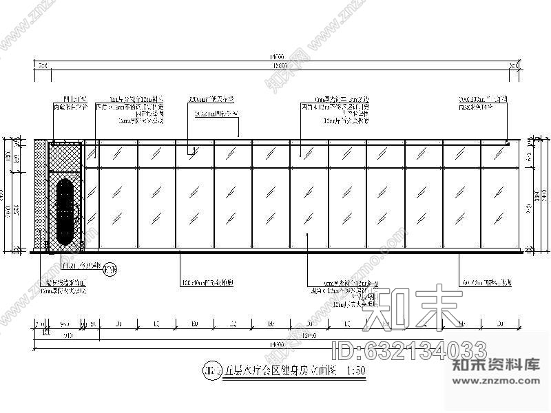 施工图小型健身房装饰设计图cad施工图下载【ID:632134033】