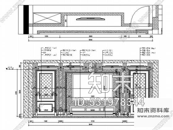 施工图精品豪华中式风格两层别墅装修室内设计施工图含效果cad施工图下载【ID:531978344】