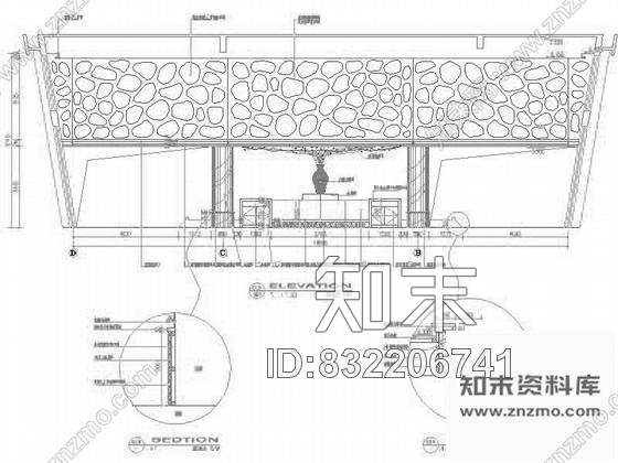 图块/节点圆型餐饮大厅装修详图cad施工图下载【ID:832206741】