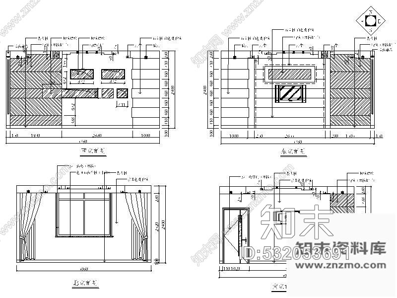 施工图某酒店室内装饰工程施工图含效果cad施工图下载【ID:532053691】