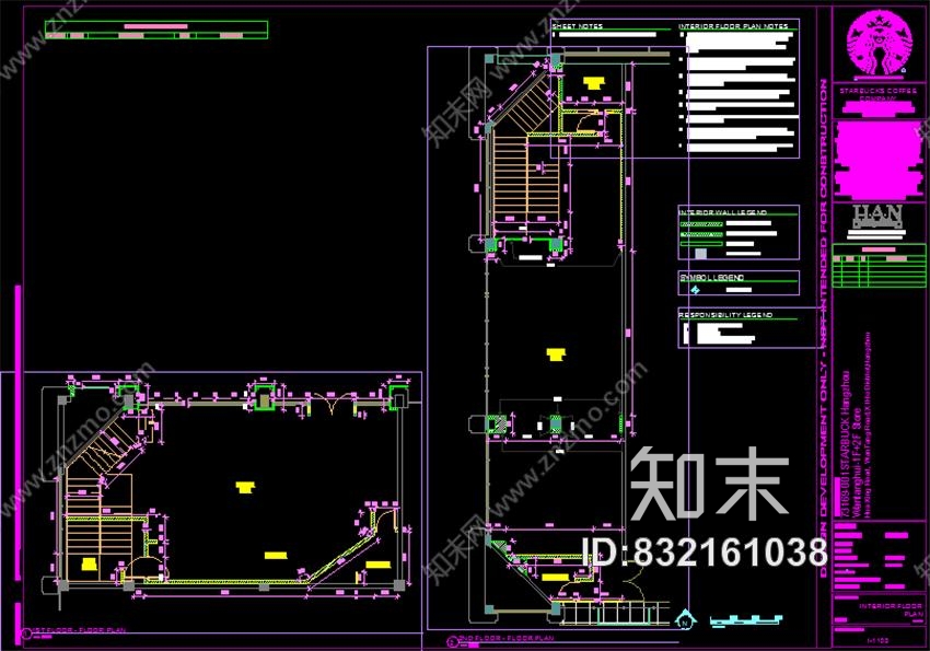 星巴克杭州万塘汇店丨施工图丨CAD+PDF丨53M丨2016.09.29cad施工图下载【ID:832161038】