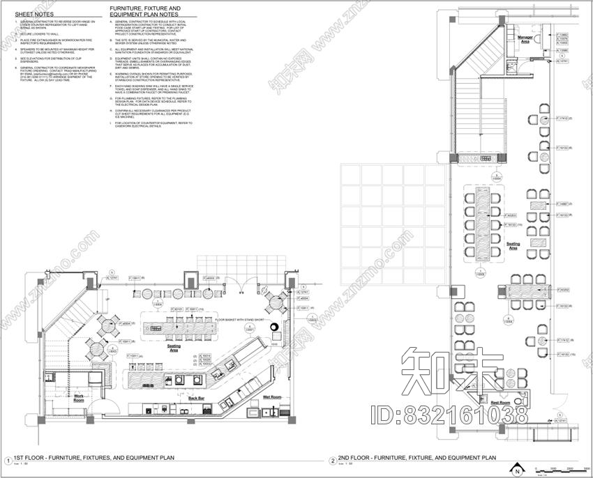 星巴克杭州万塘汇店丨施工图丨CAD+PDF丨53M丨2016.09.29cad施工图下载【ID:832161038】