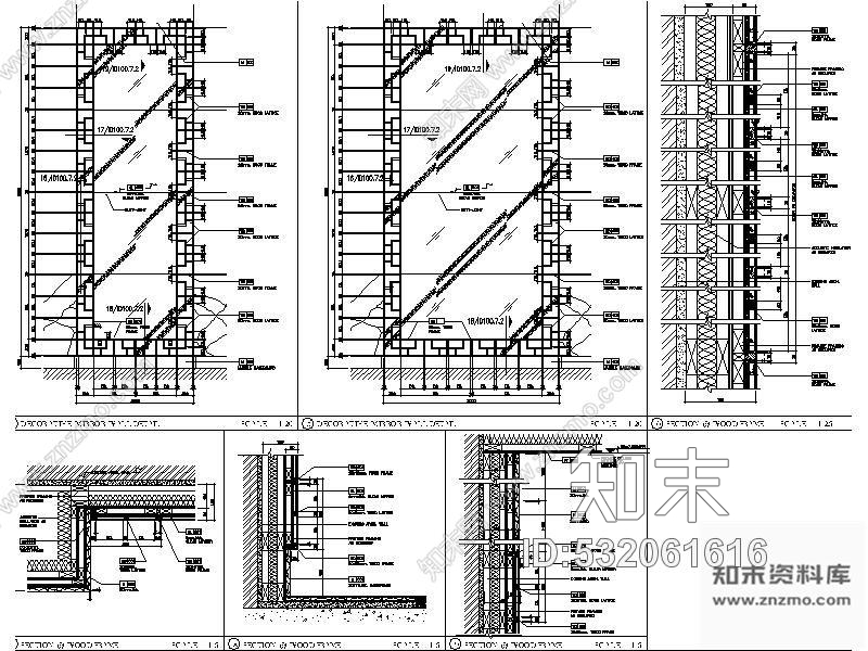 施工图某豪华酒店宴会厅施工图纸cad施工图下载【ID:532061616】