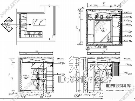 施工图深圳三层现代风格别墅室内设计装修CAD图纸施工图下载【ID:531973327】