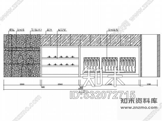 施工图现代时尚高端服装品牌旗舰店室内装修图含效果cad施工图下载【ID:532072715】