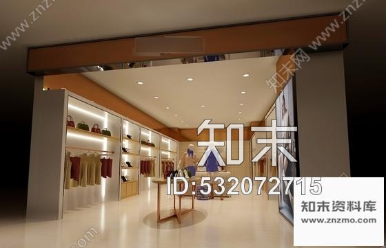 施工图现代时尚高端服装品牌旗舰店室内装修图含效果cad施工图下载【ID:532072715】