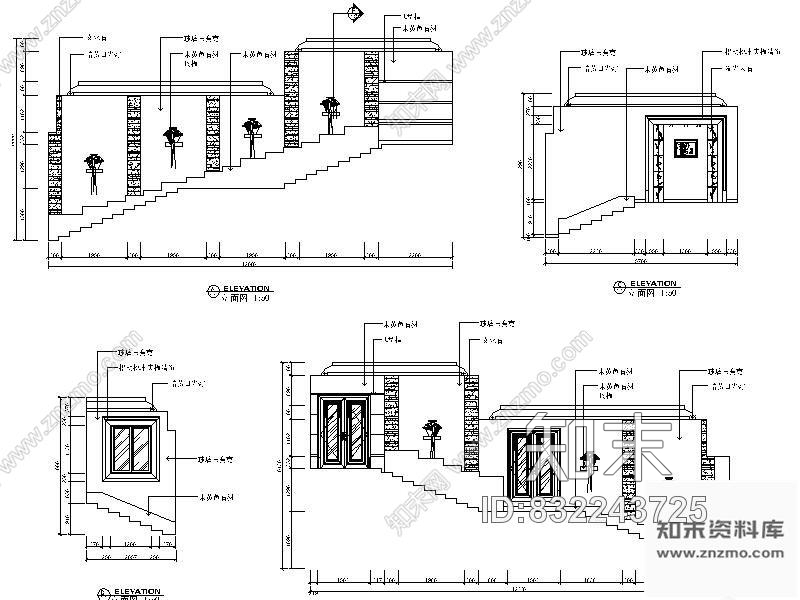 图块/节点洗浴中心走廊详图cad施工图下载【ID:832243725】