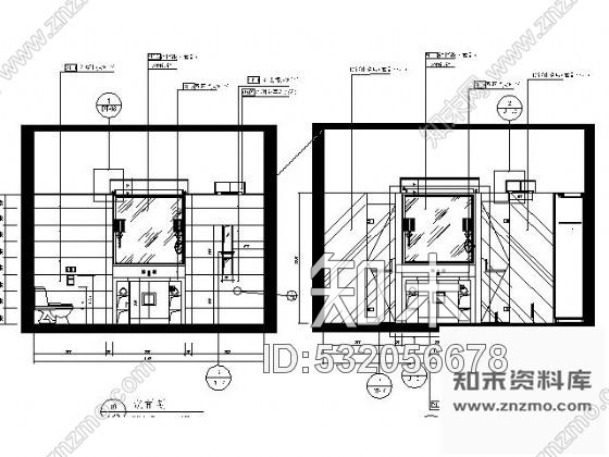 施工图上海五星豪华酒店F型套房施工图cad施工图下载【ID:532056678】