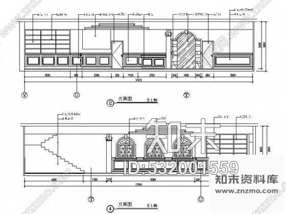 施工图主题餐厅装修图含效果图cad施工图下载【ID:532001559】