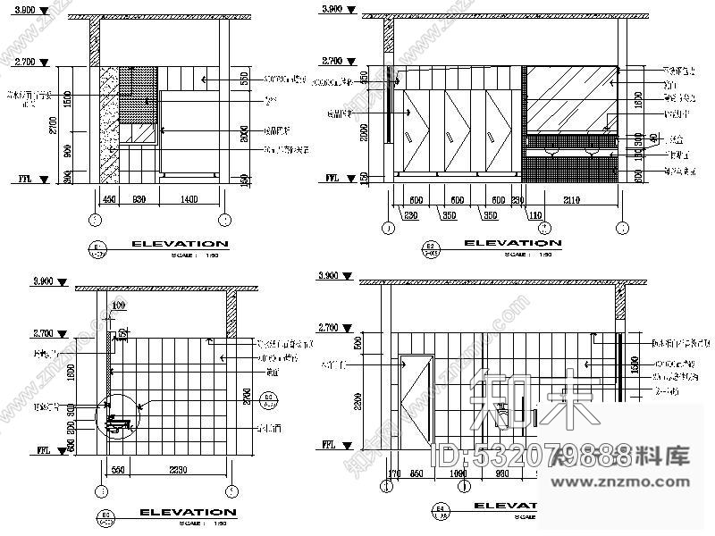 施工图某工商局公共卫生间装修图施工图下载【ID:532079888】