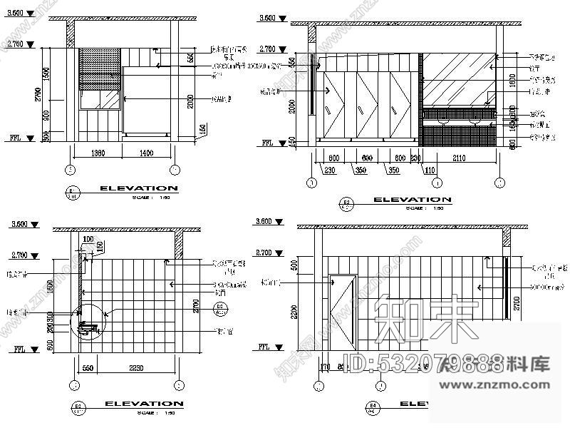 施工图某工商局公共卫生间装修图施工图下载【ID:532079888】