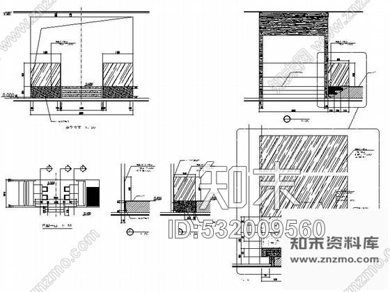 施工图北京知名全球连锁酒店日式餐厅装修图cad施工图下载【ID:532009560】