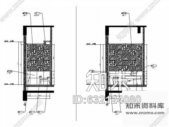 施工图江苏某奢华酒店KTV全套装修图含效果cad施工图下载【ID:632124080】