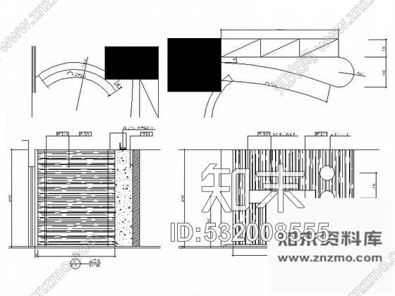 施工图重庆时尚餐厅室内装修图cad施工图下载【ID:532008555】