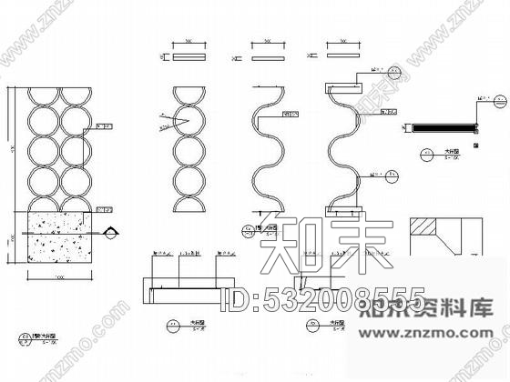 施工图重庆时尚餐厅室内装修图cad施工图下载【ID:532008555】