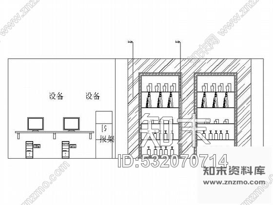 施工图某现代造型沙龙理发店装修图施工图下载【ID:532070714】