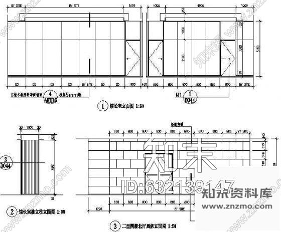 施工图天津某图书馆装修图cad施工图下载【ID:632139147】