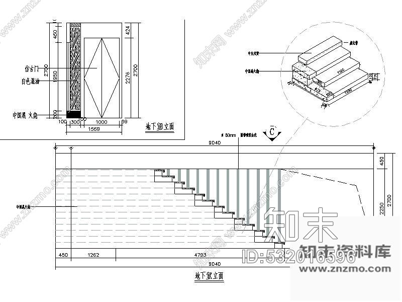 施工图某茗茶馆私房菜室内装修图cad施工图下载【ID:532016596】