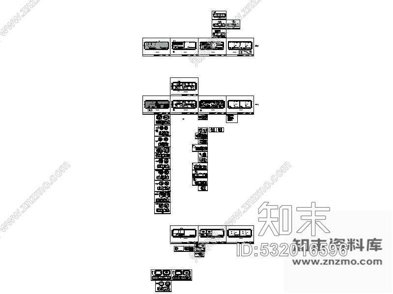 施工图某茗茶馆私房菜室内装修图cad施工图下载【ID:532016596】