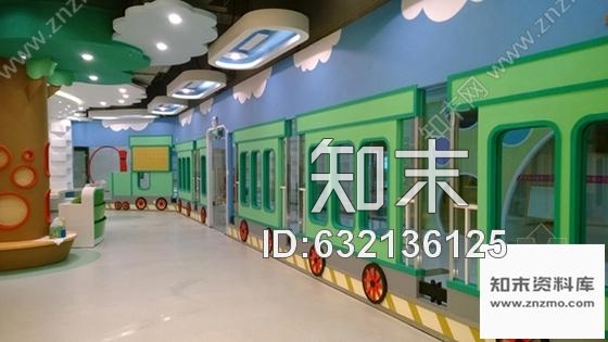 施工图深圳造型活泼可爱吸引人的早教培训中心含效果图cad施工图下载【ID:632136125】