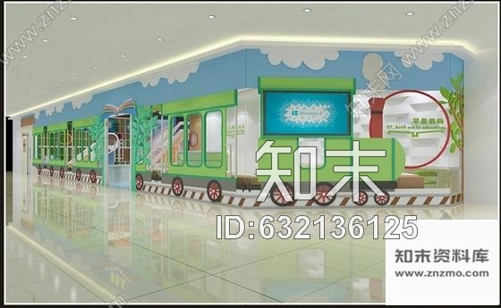 施工图深圳造型活泼可爱吸引人的早教培训中心含效果图cad施工图下载【ID:632136125】