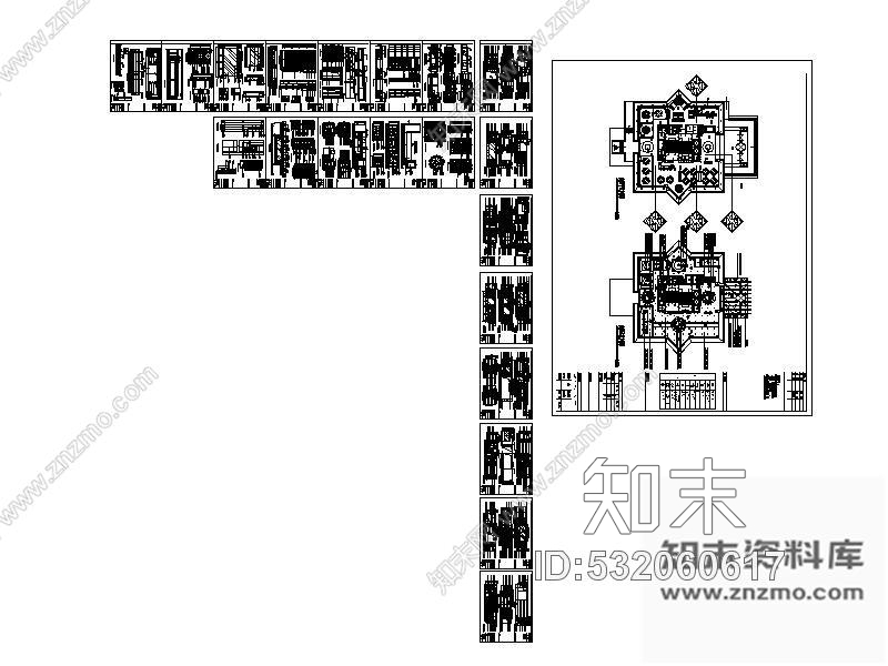 施工图天津某五星级酒店装修图cad施工图下载【ID:532060617】