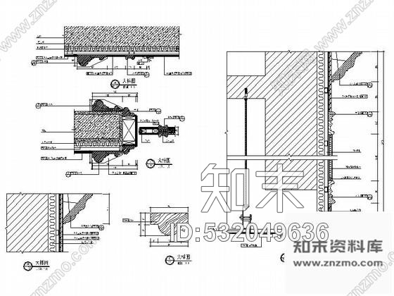 施工图安徽酒店豪华西式宴会厅室内装修图cad施工图下载【ID:532049636】