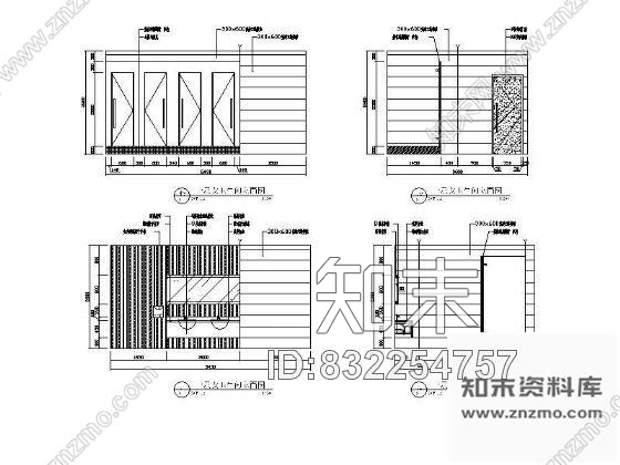 图块/节点会所卫生间立面设计图cad施工图下载【ID:832254757】