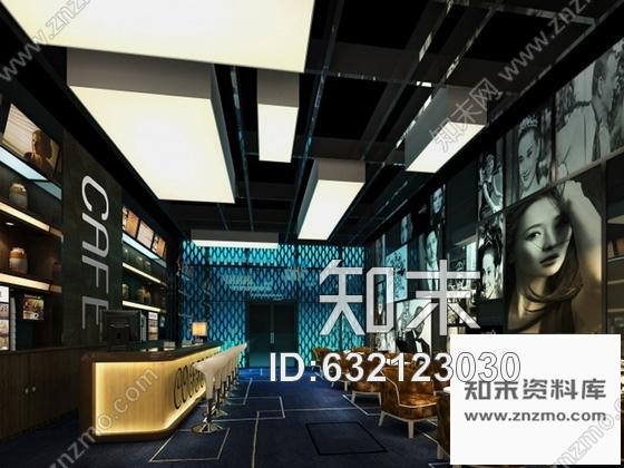 施工图上海时尚潮流现代电影城室内装修施工图含效果图cad施工图下载【ID:632123030】