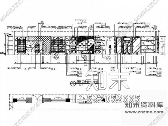施工图天津某酒店娱乐休闲区装修图cad施工图下载【ID:532052665】