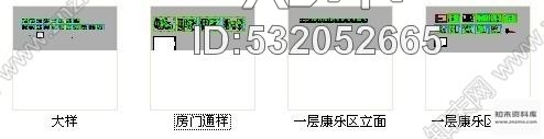 施工图天津某酒店娱乐休闲区装修图cad施工图下载【ID:532052665】
