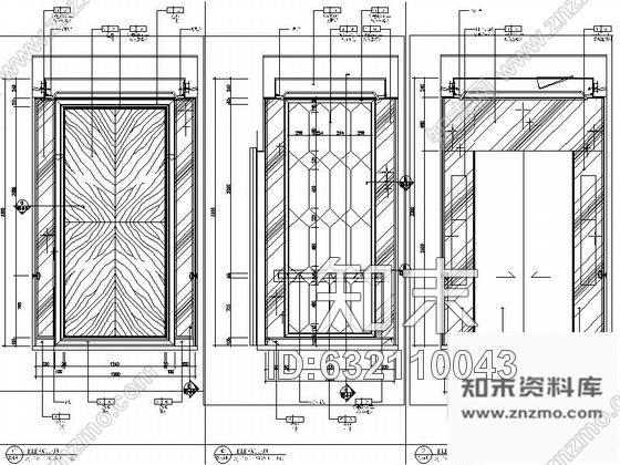 施工图广西超五星级酒店现代典雅风格SPA会所室内装修施工图cad施工图下载【ID:632110043】