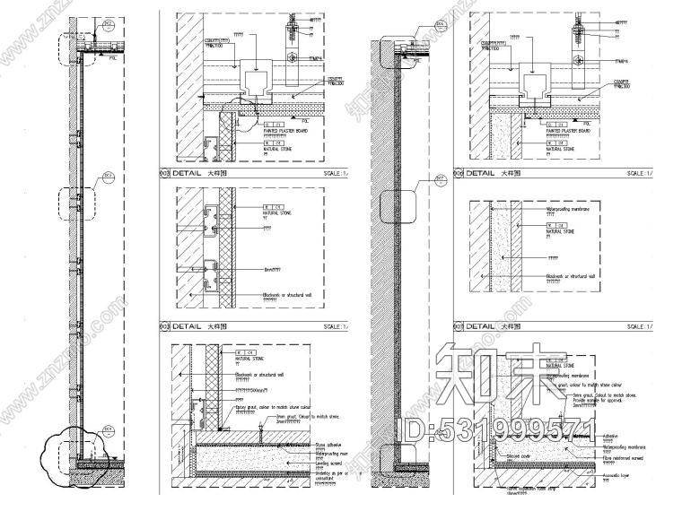 厦门金螳螂——大型新中式餐厅装修施工图附效果图+ppt文案施工图下载【ID:531999571】