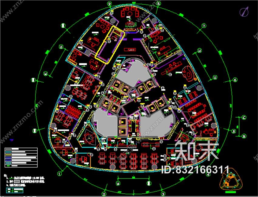 城市组Citygroup—江西新力中心新宇建设工程办公室丨CAD施工图+效果图+物料书施工图下载【ID:832166311】