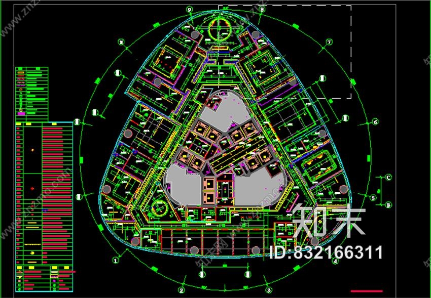 城市组Citygroup—江西新力中心新宇建设工程办公室丨CAD施工图+效果图+物料书施工图下载【ID:832166311】