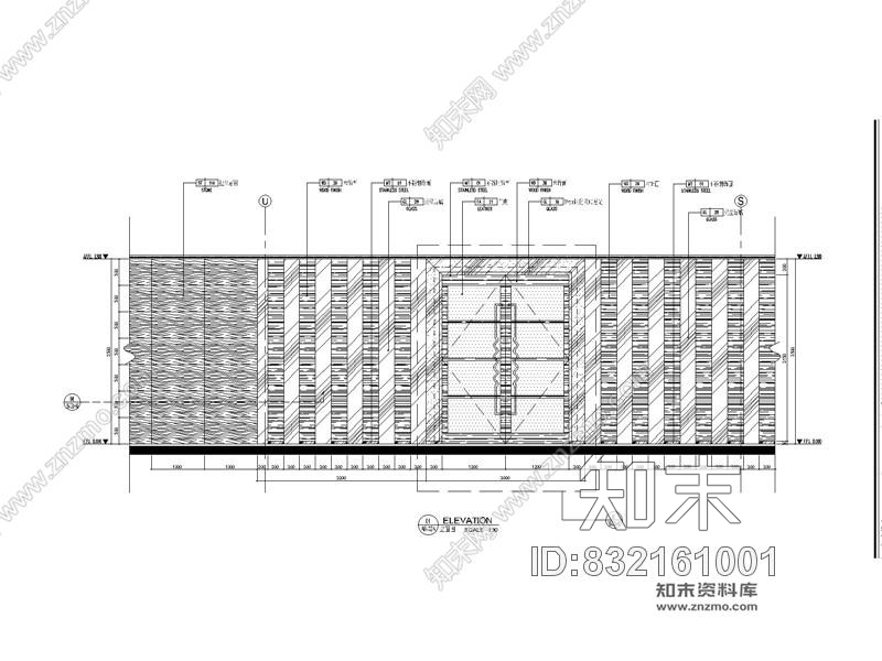 日式餐厅施工图平面＋立面＋效果图cad施工图下载【ID:832161001】